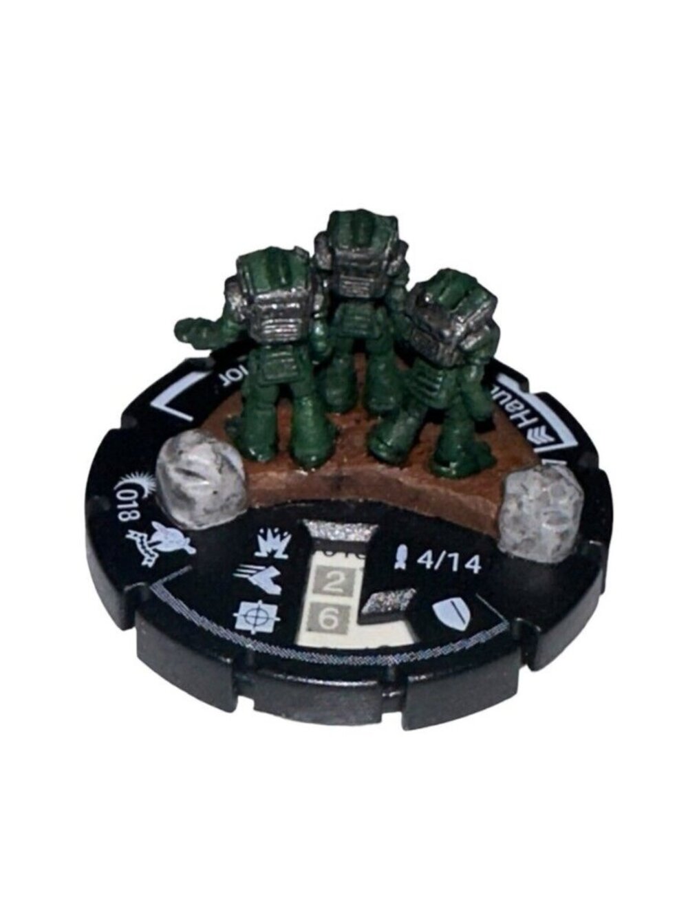 HeroClix WizKids Mini Figure MechWarrior Strikezoneonline HAUBERK BATTLE ARMOR